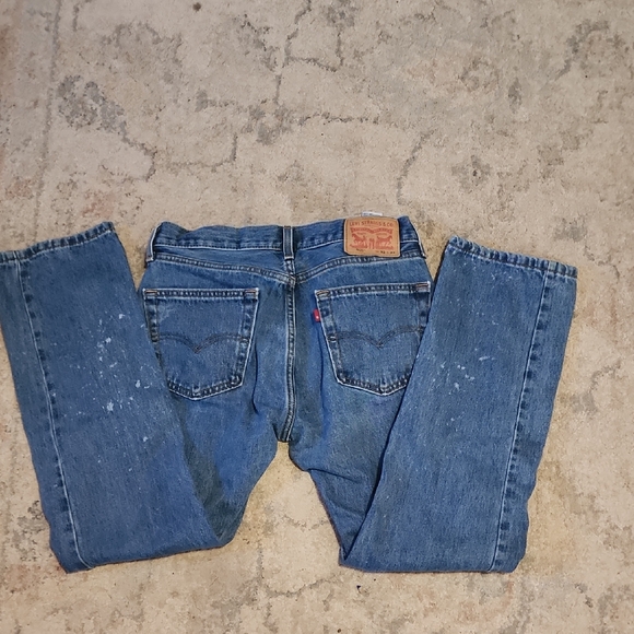 Vintage Levis Jeans 505 Mens Size 32x32 Light Blue Straight Denim Red Tag 90s - Picture 2 of 15